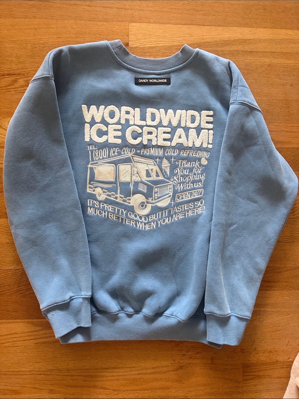 Dandy Icecream Worldwide Light Blue Crewneck Sweatshirt